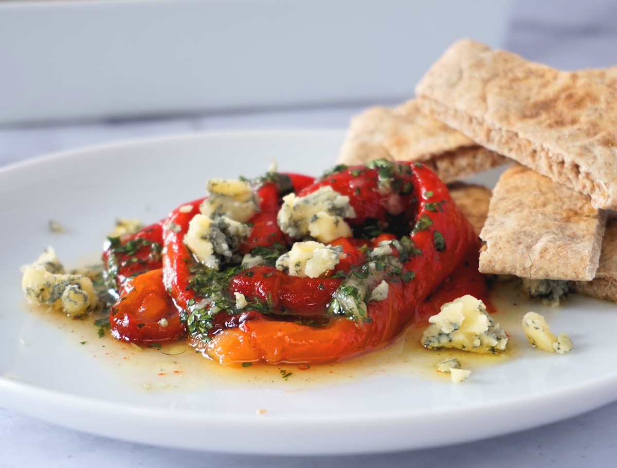 Roasted Marinated Red Peppers Recipe Cuisine Fiend